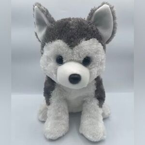 Vintage 2001 TY classic Slush Husky dog TY Silk Siberian Husky Beanie buddy